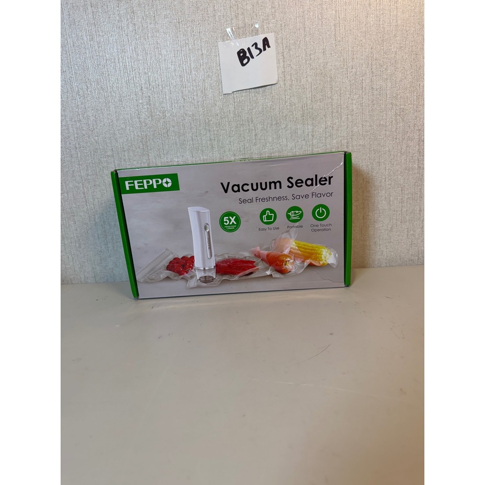 FEPPO Handheld Vacuum Sealer ZB-S30 Teal Portable Cordless Food Saver New